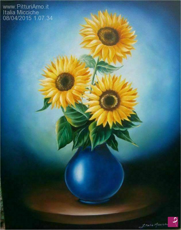 quadri in vendita online - Girasole