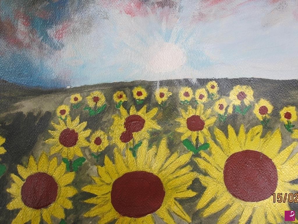 quadri in vendita online - Girasole