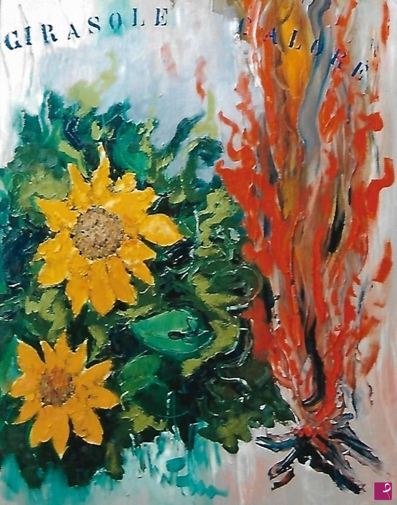 quadri in vendita online - Girasole (calore)
