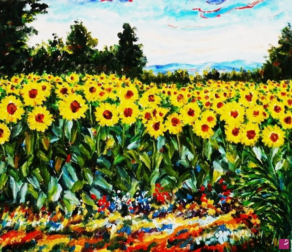 quadri in vendita online - GIRASOLE I FIORI DEL SOLE 