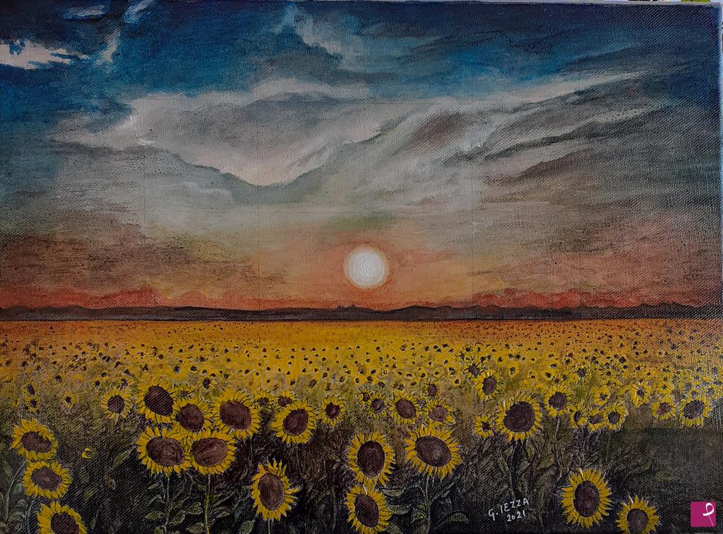 quadri in vendita online - Girasoli 1  (2021)