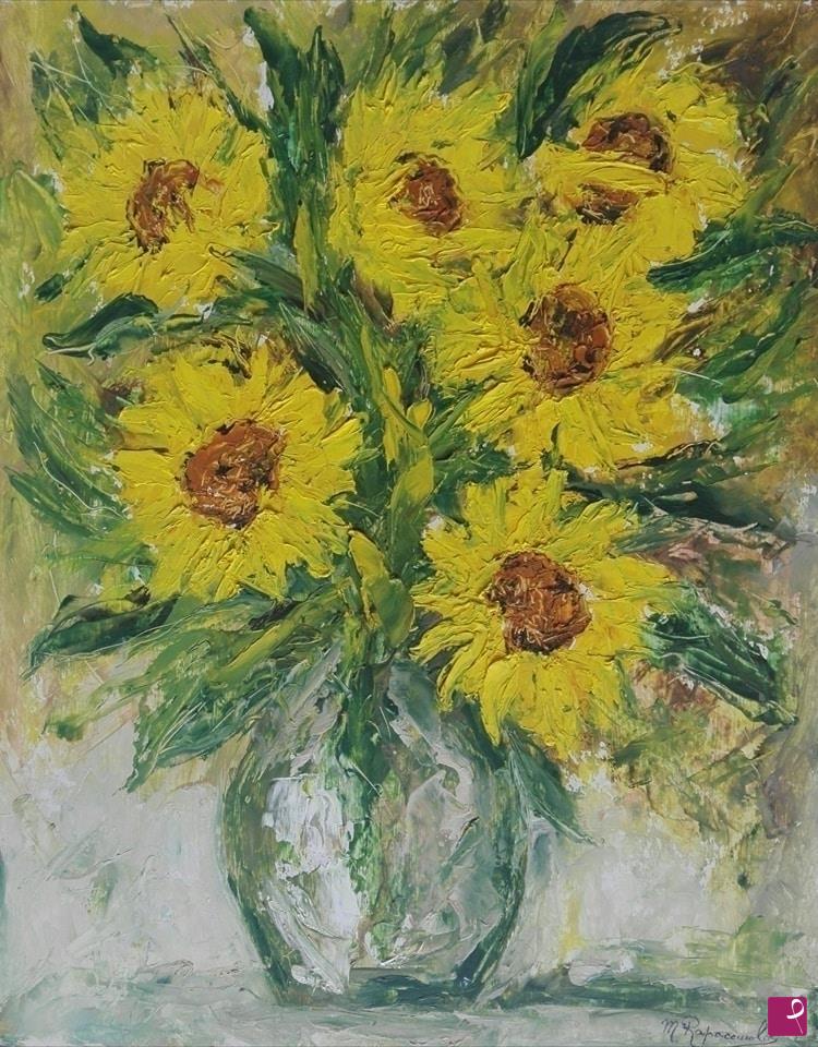 quadri in vendita online - Girasoli