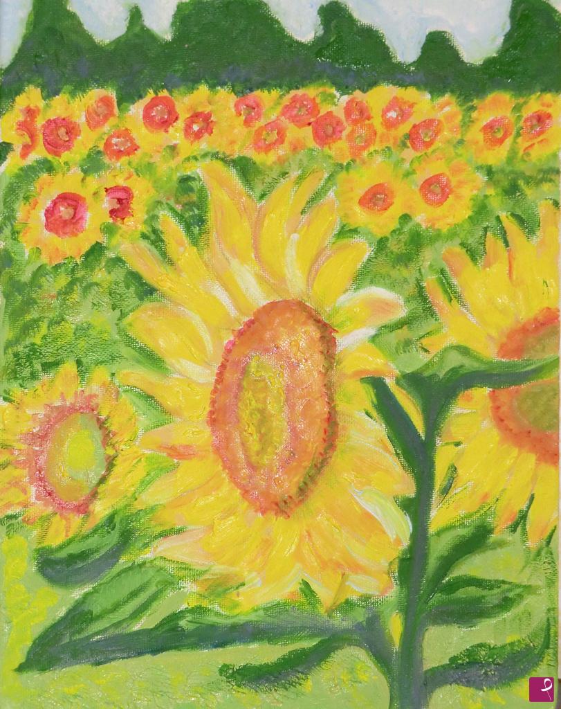quadri in vendita online - Girasoli...