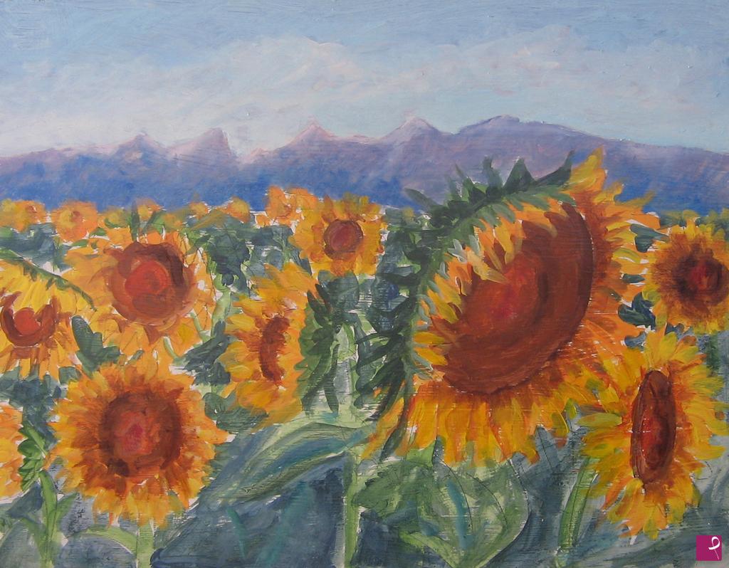 quadri in vendita online - Girasoli