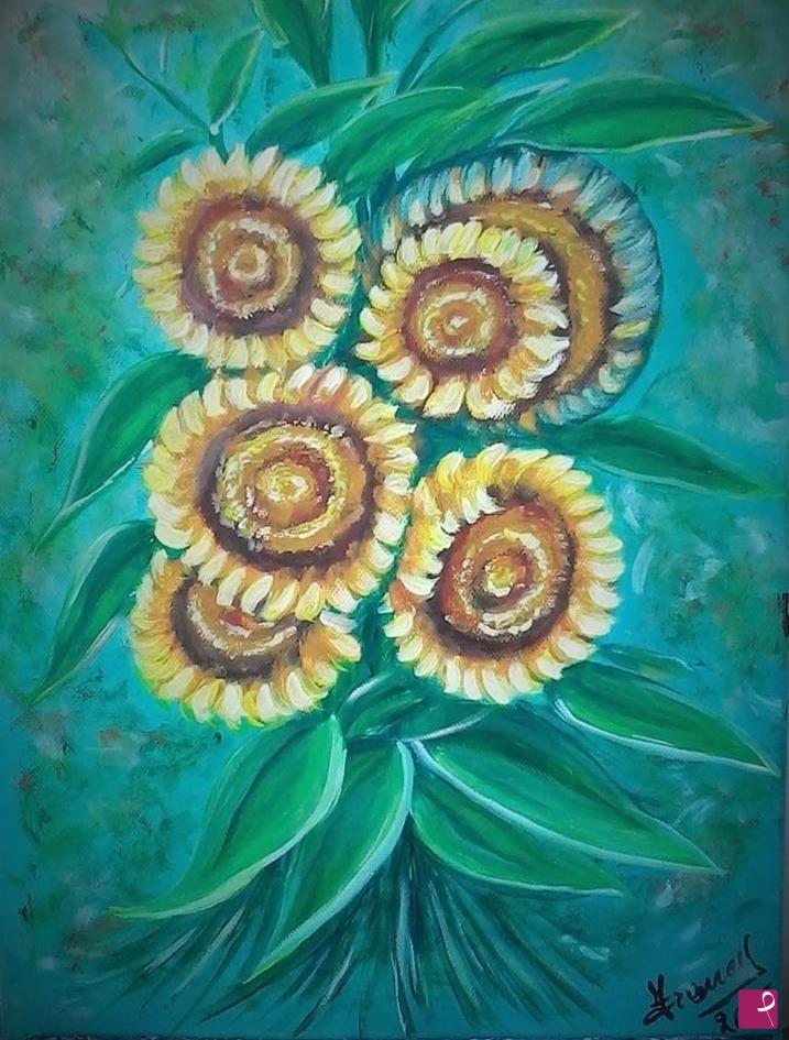 quadri in vendita online - Girasoli