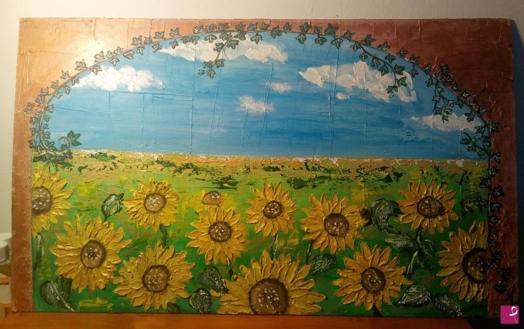 quadri in vendita online - Girasoli