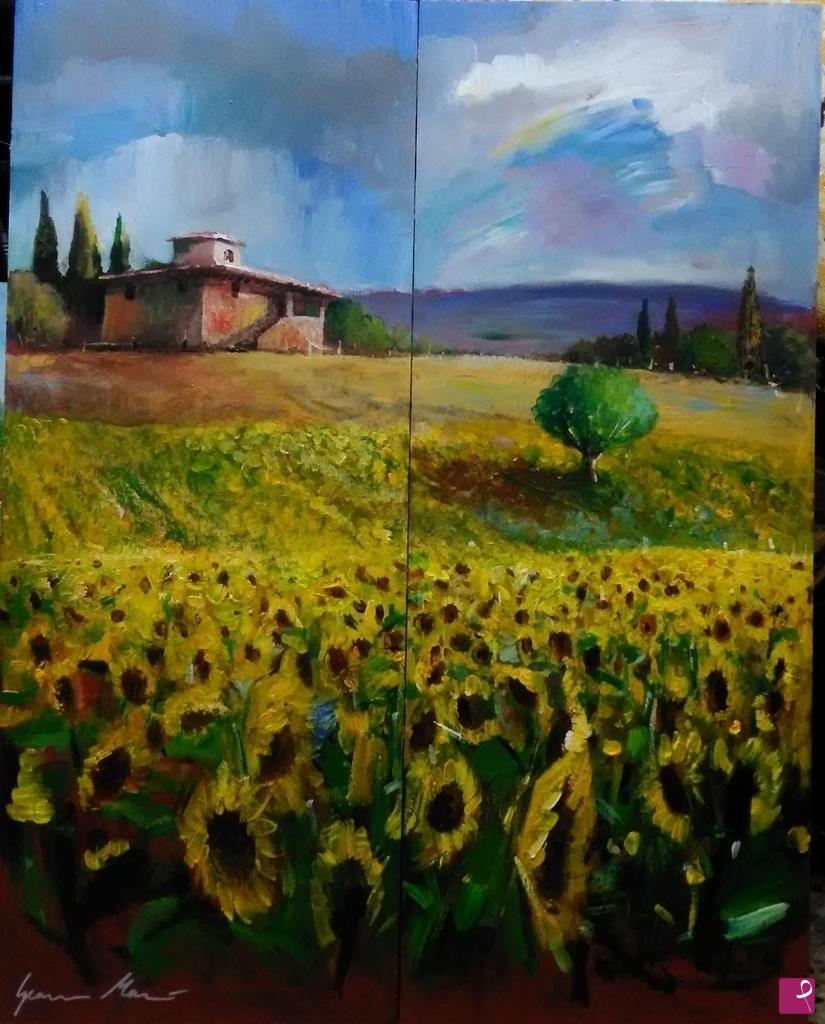 quadri in vendita online - Girasoli 
