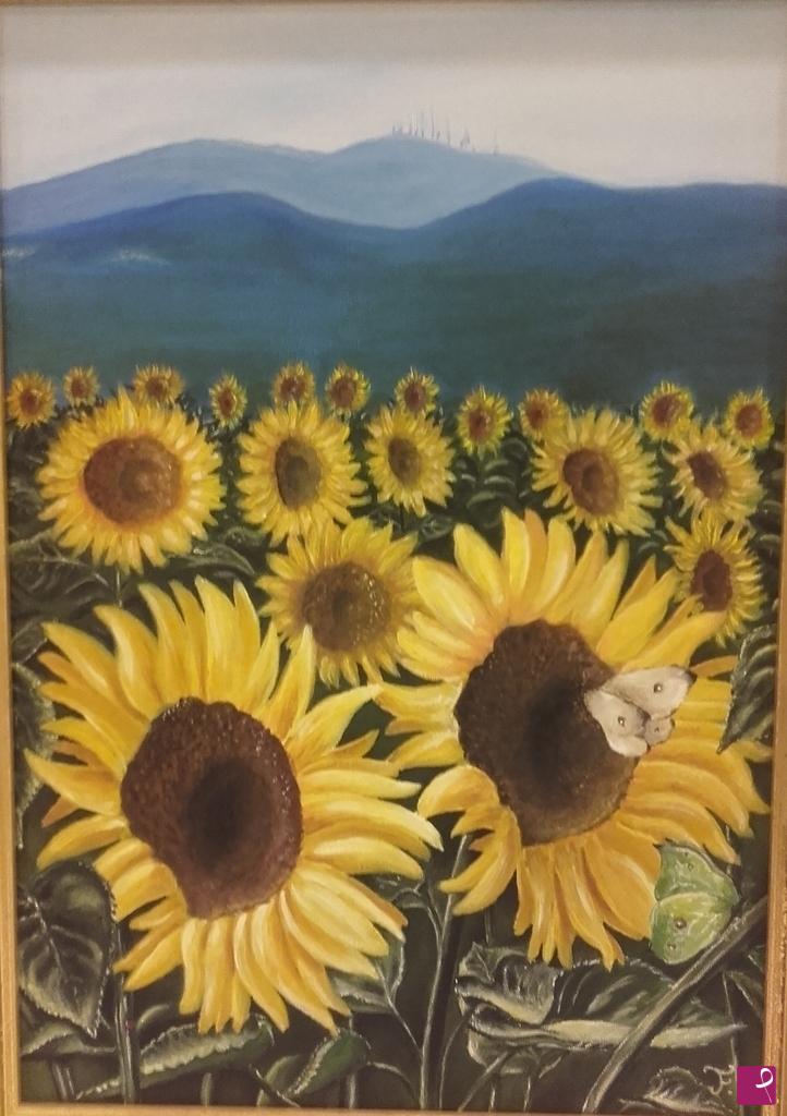 quadri in vendita online - Girasoli