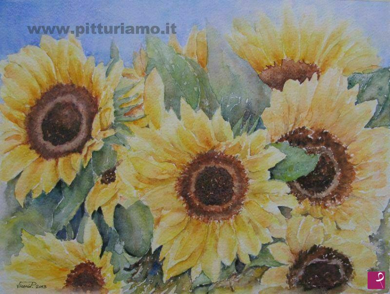 quadri in vendita online - Girasoli