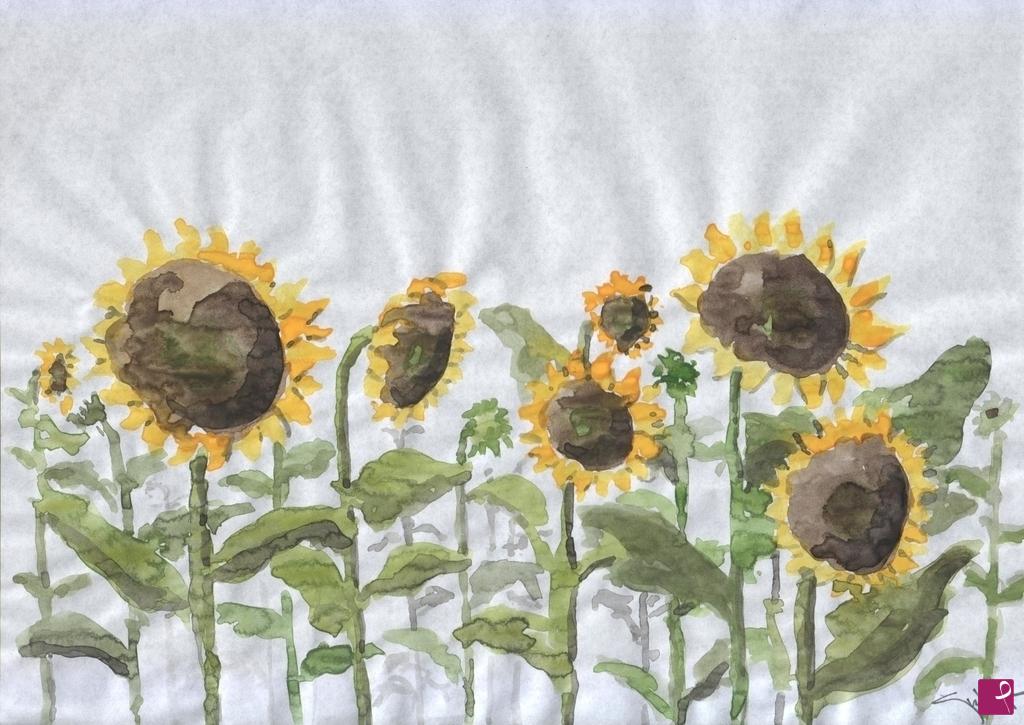 quadri in vendita online - girasoli
