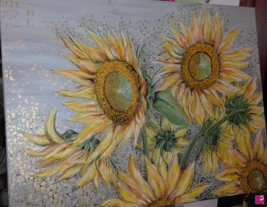 quadri in vendita online - Girasoli