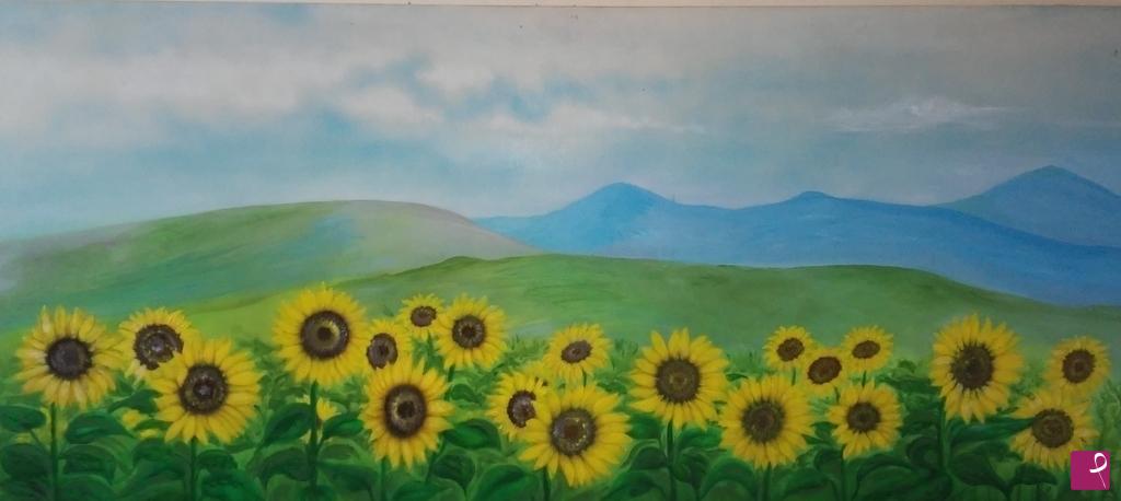quadri in vendita online -  girasoli