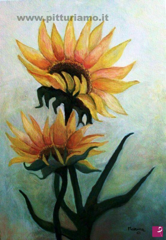 quadri in vendita online - Girasoli