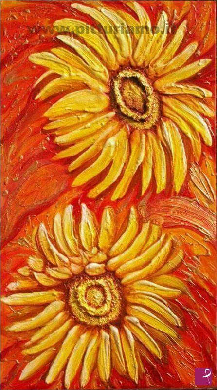 quadri in vendita online - GIRASOLI