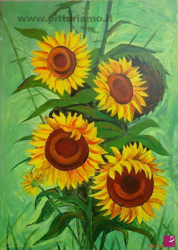 quadri in vendita online - Girasoli