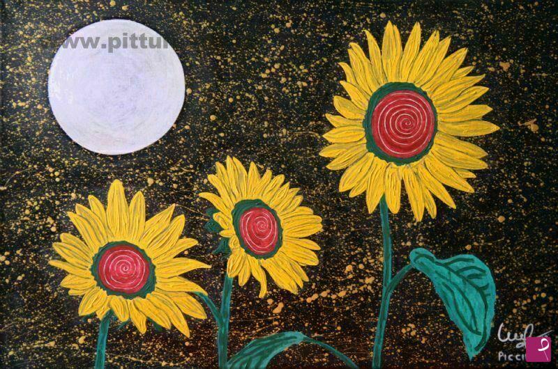 quadri in vendita online - GIRASOLI