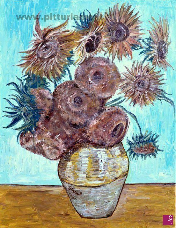 quadri in vendita online - girasoli