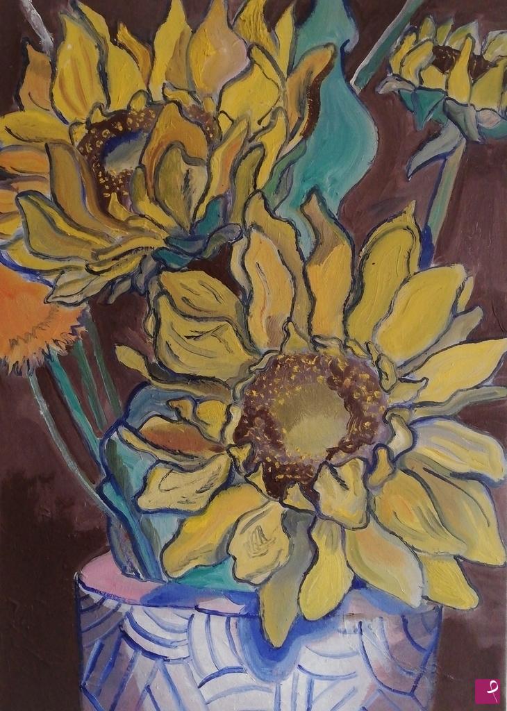 quadri in vendita online - Girasoli