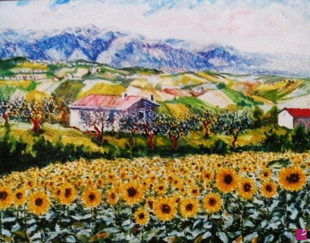 quadri in vendita online - GIRASOLI