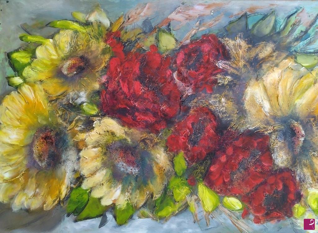 quadri in vendita online - Girasoli