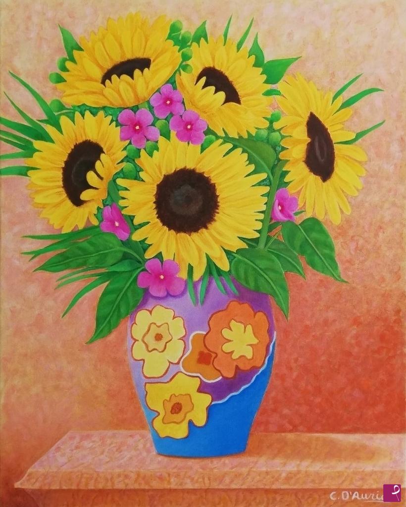 quadri in vendita online - Girasoli 