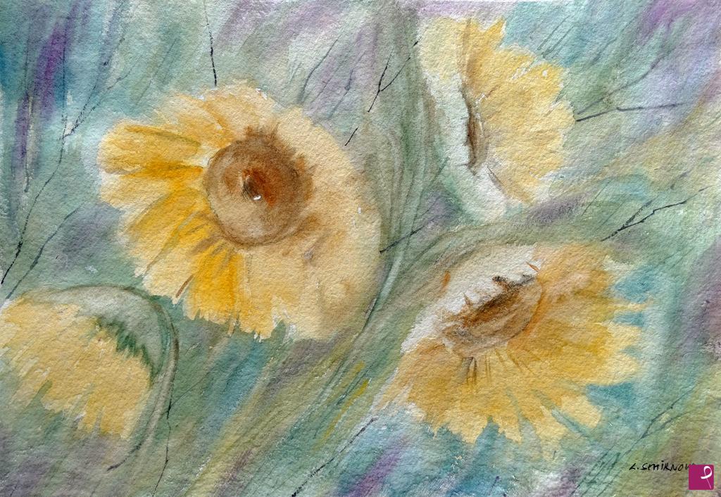 quadri in vendita online - Girasoli