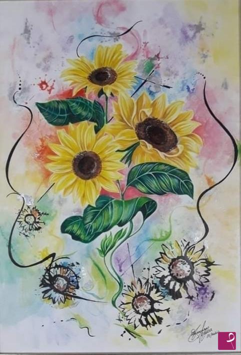 quadri in vendita online - Girasoli