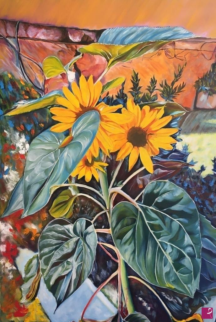 quadri in vendita online - Girasoli