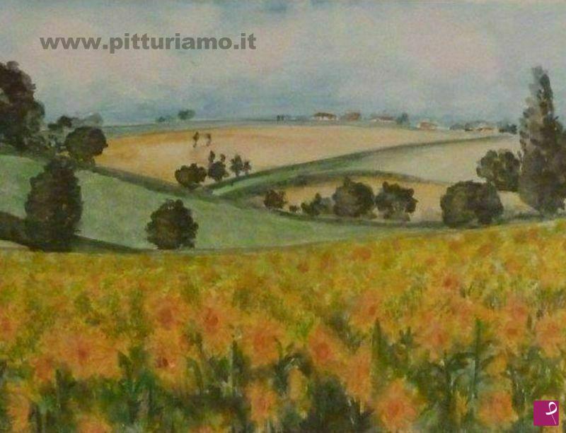 quadri in vendita online - Girasoli