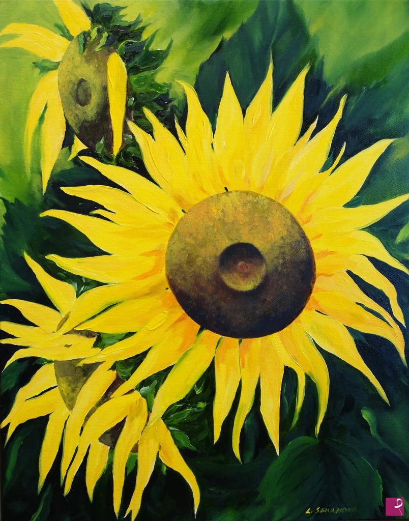 quadri in vendita online - Girasoli