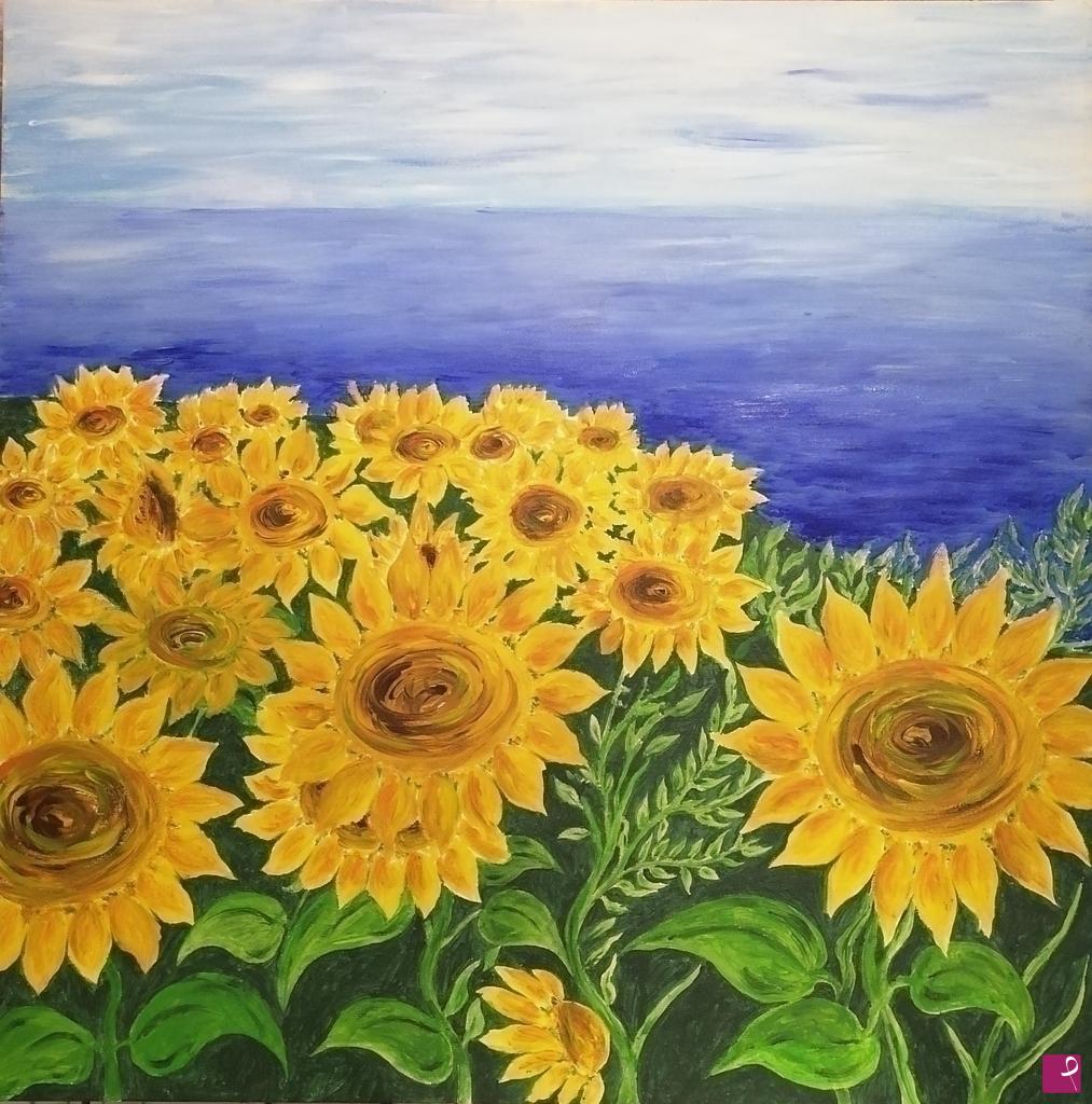 quadri in vendita online - Girasoli