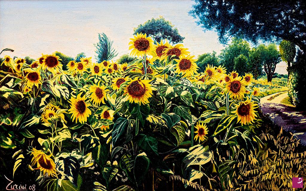 quadri in vendita online - Girasoli