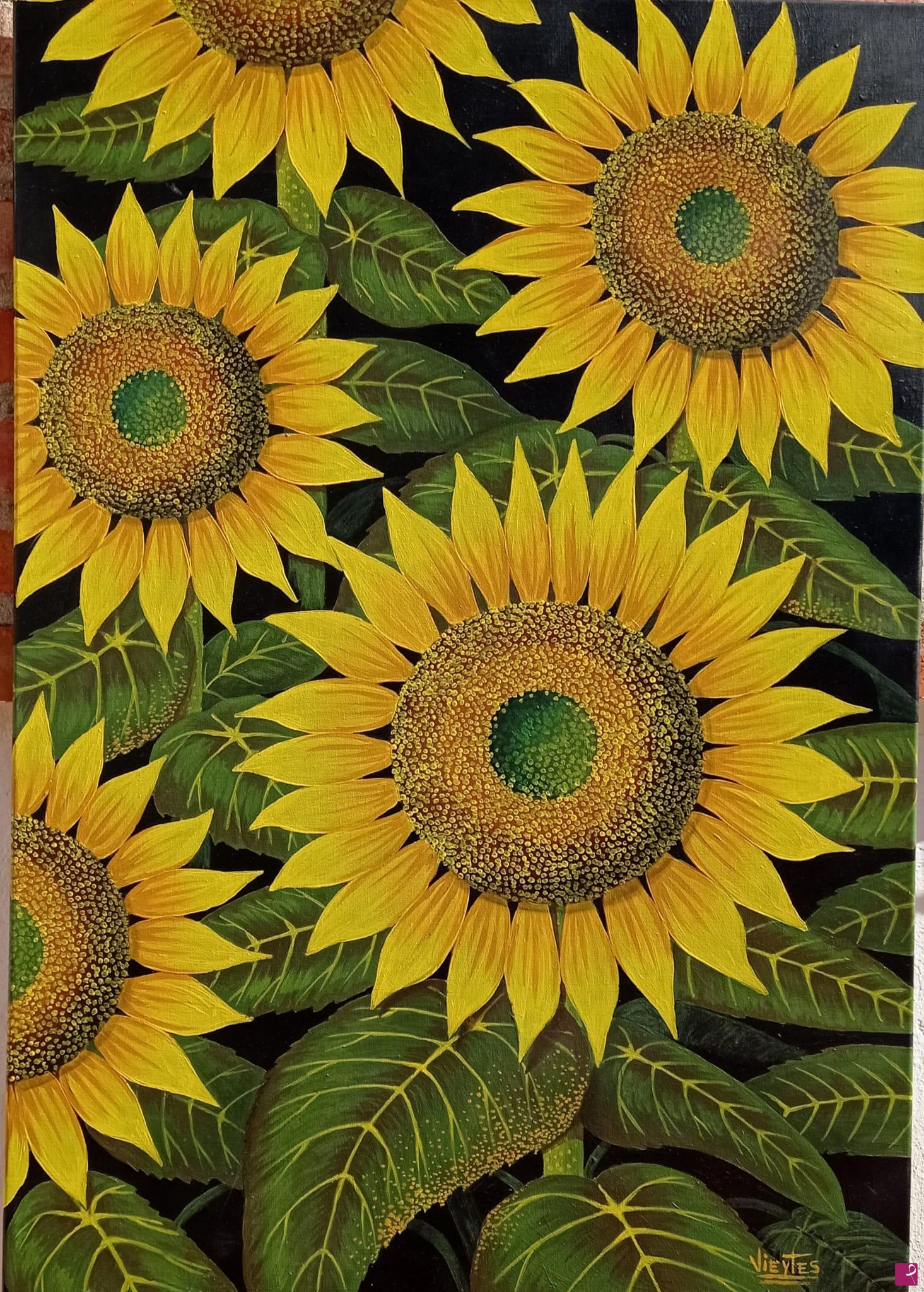 quadri in vendita online - Girasoli