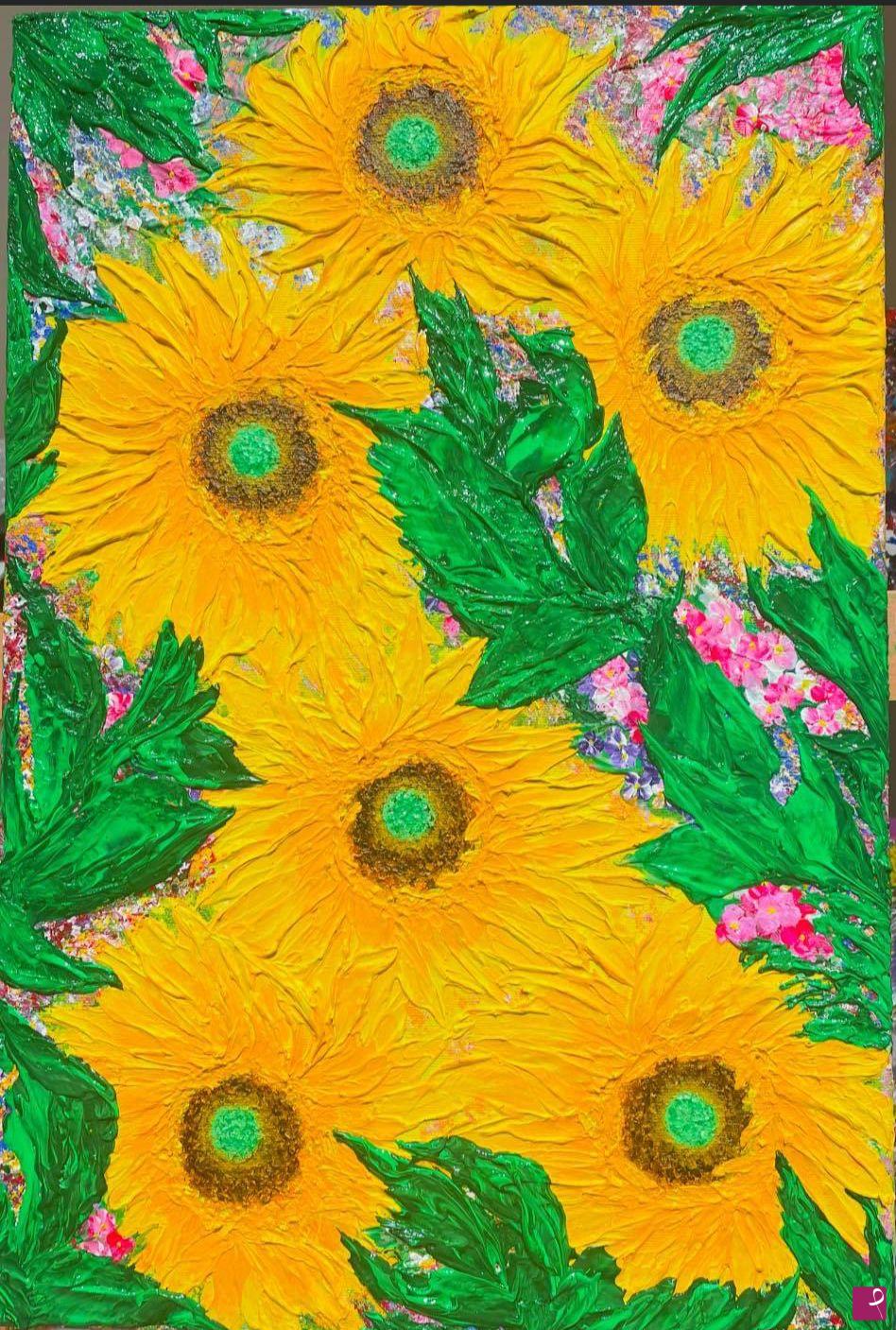 quadri in vendita online - “ Girasoli “