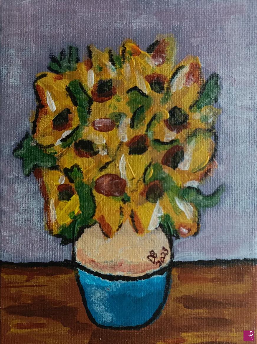 quadri in vendita online - Girasoli