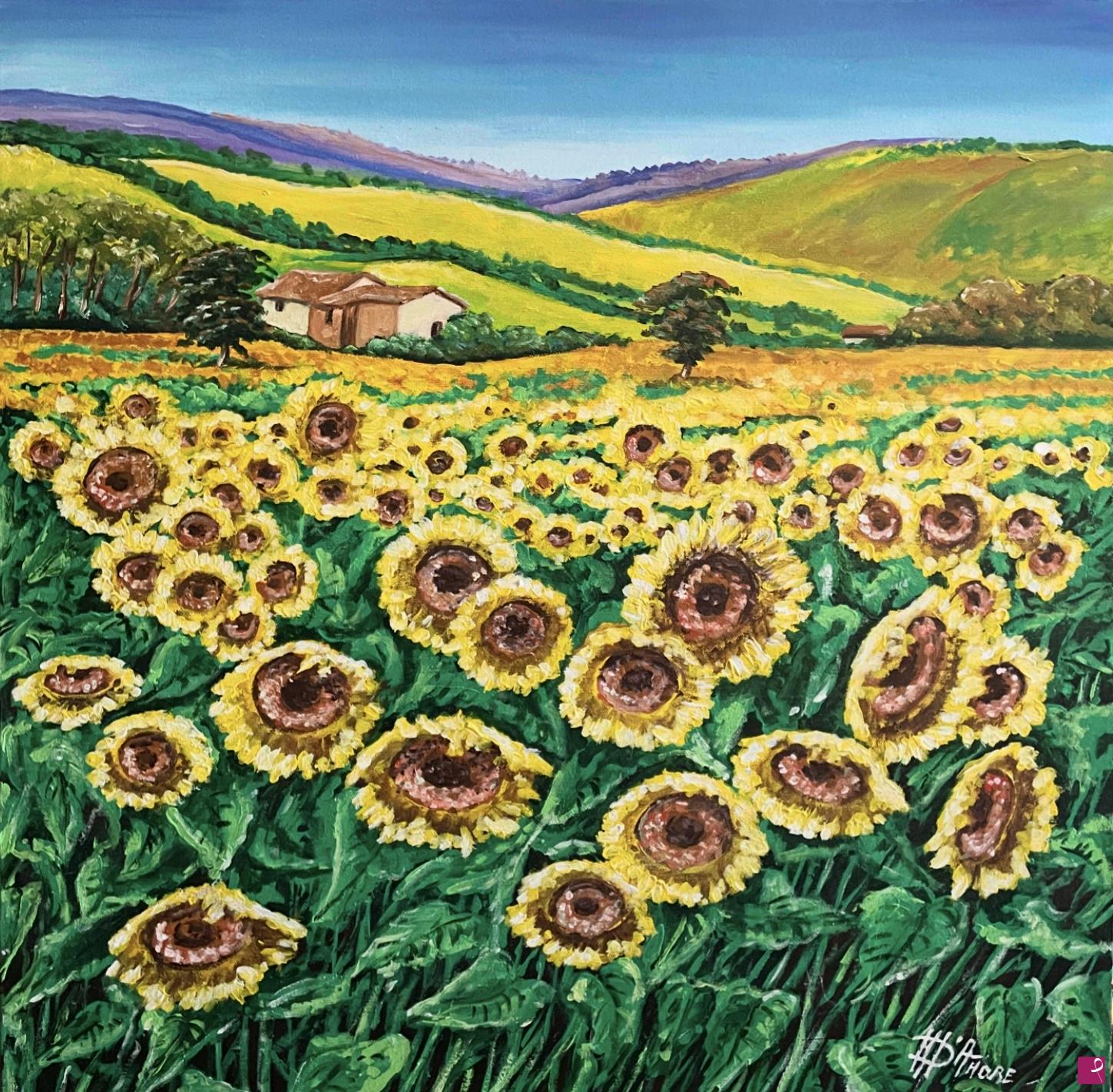 quadri in vendita online - Girasoli 