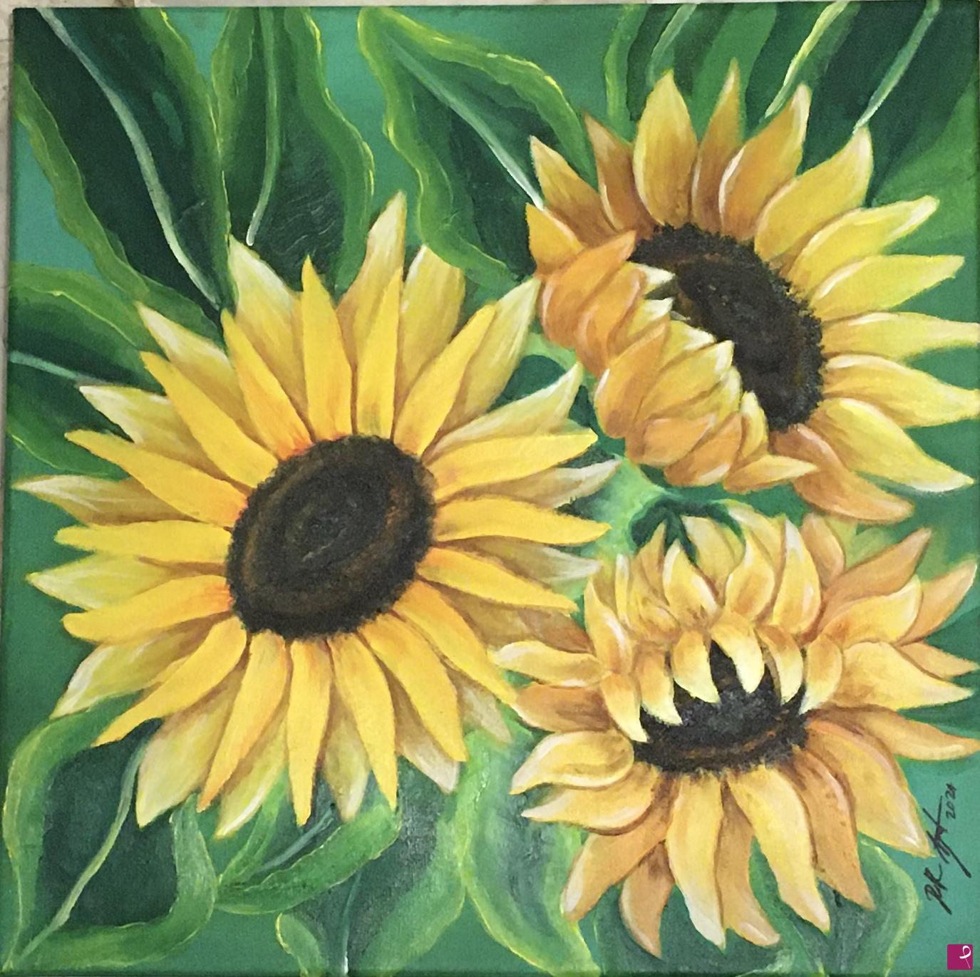 quadri in vendita online - Girasoli