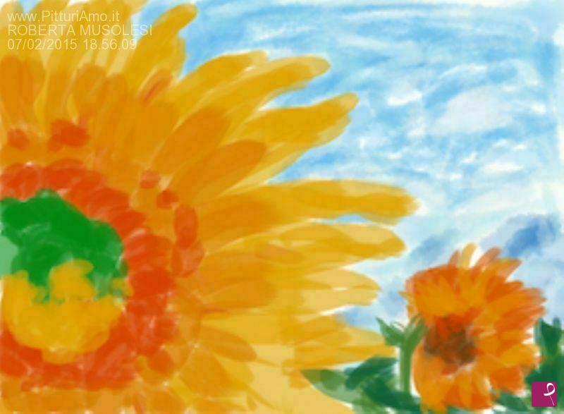 quadri in vendita online - Girasoli