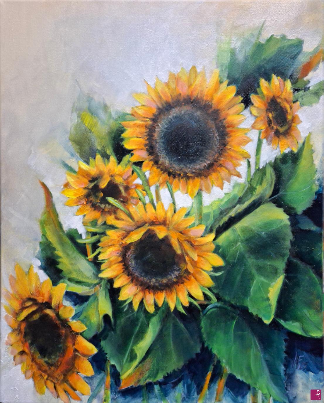 quadri in vendita online - Girasoli