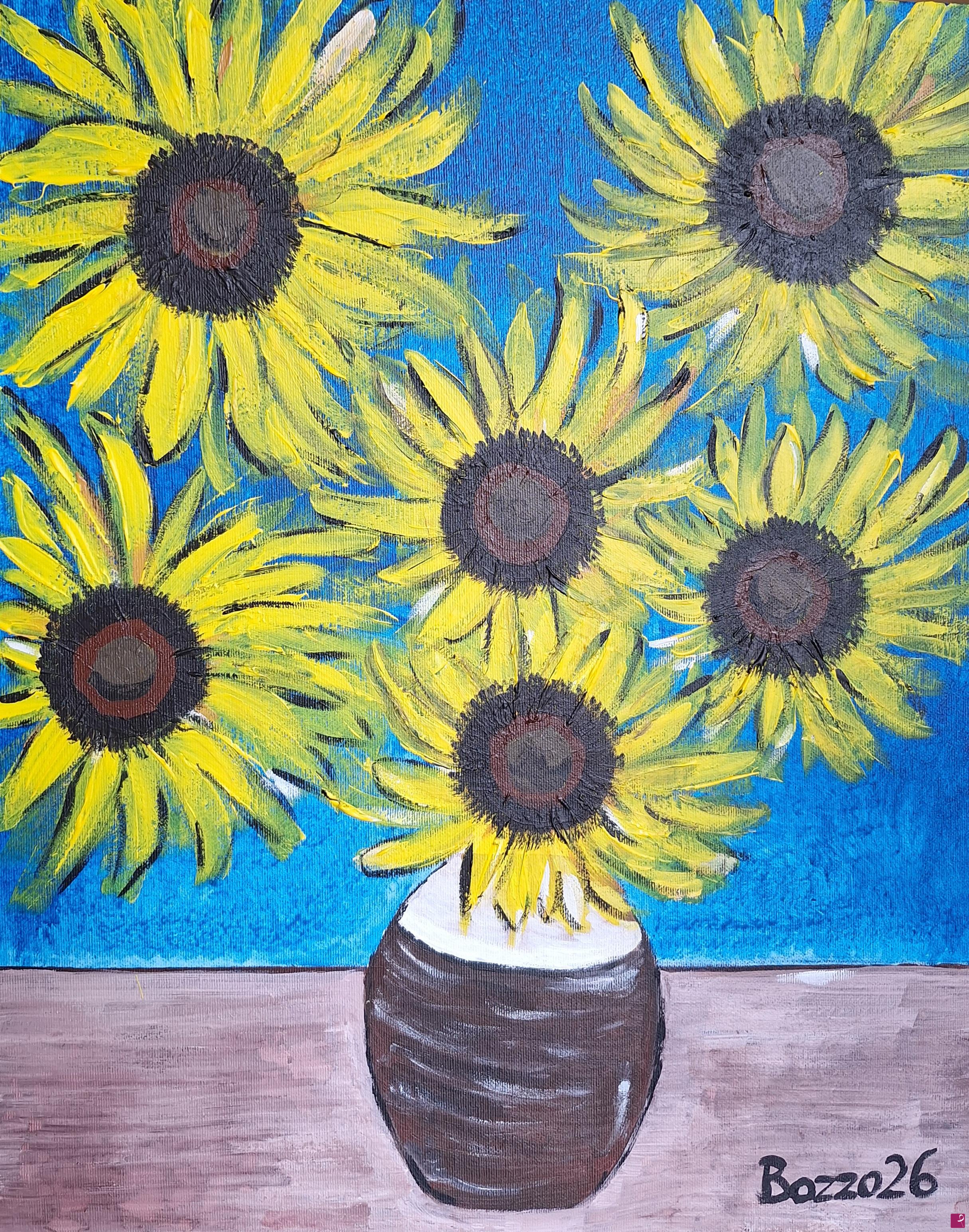 quadri in vendita online - Girasoli