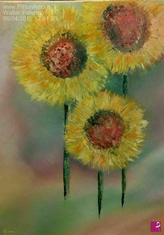 quadri in vendita online - Girasoli