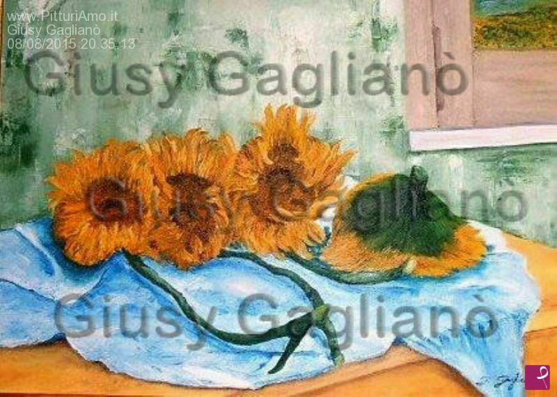 quadri in vendita online - "Girasoli"