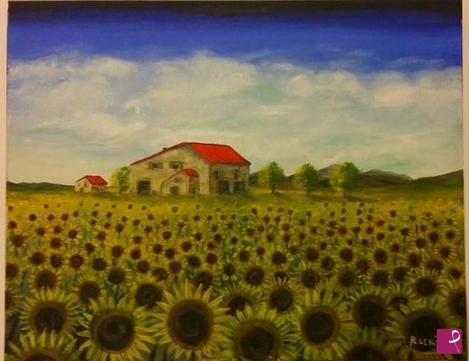 quadri in vendita online - Girasoli