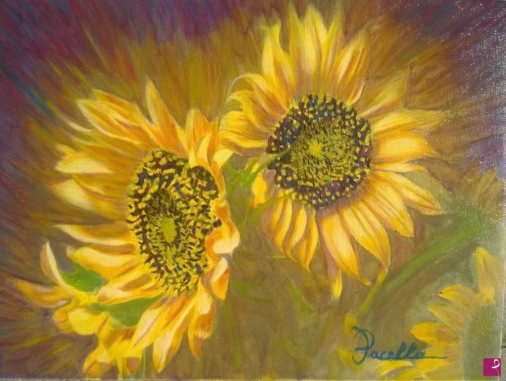 quadri in vendita online - Girasoli