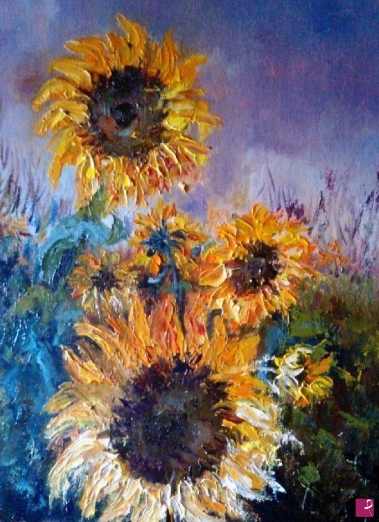 quadri in vendita online - Girasoli