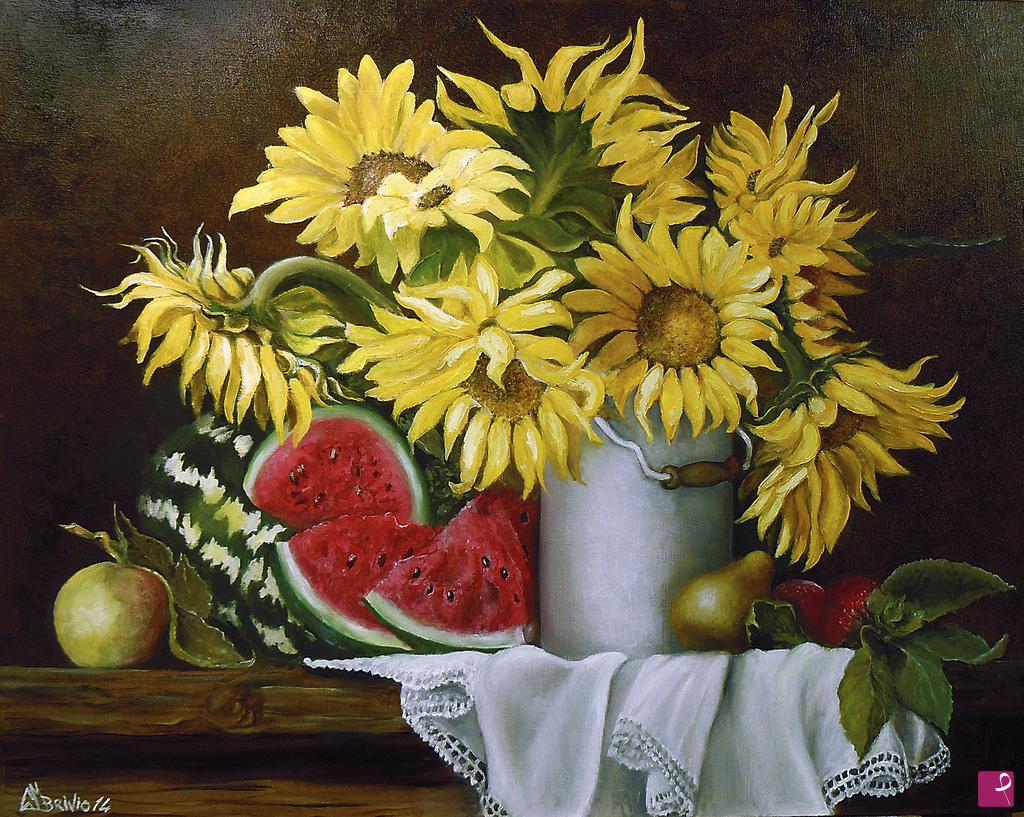 quadri in vendita online - GIRASOLI