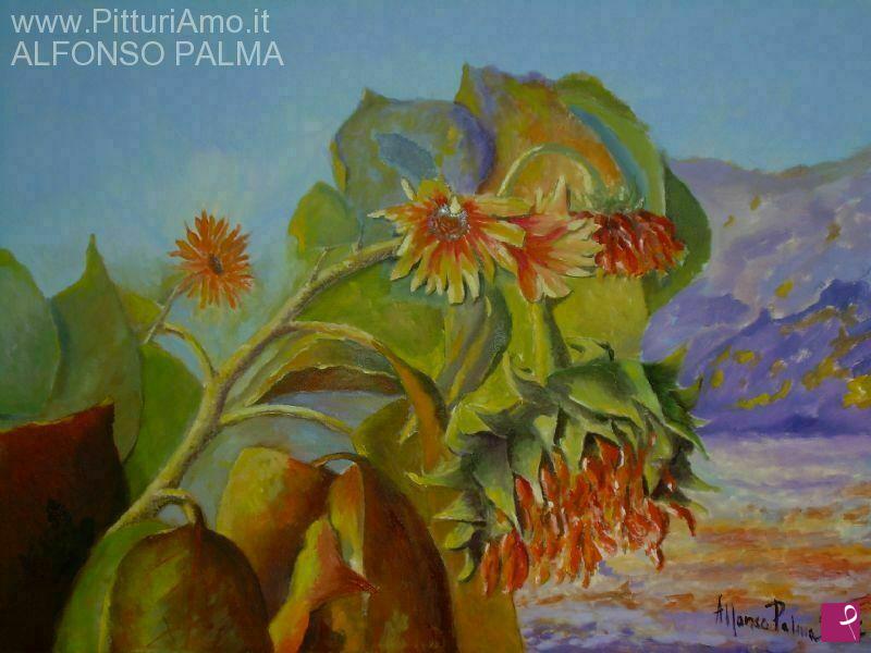 quadri in vendita online - Girasoli di fine estate 2014