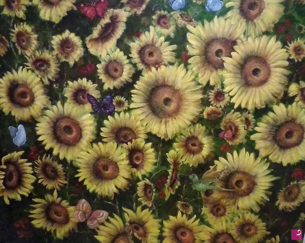 quadri in vendita online - GIRASOLI IN ALLEGRIA