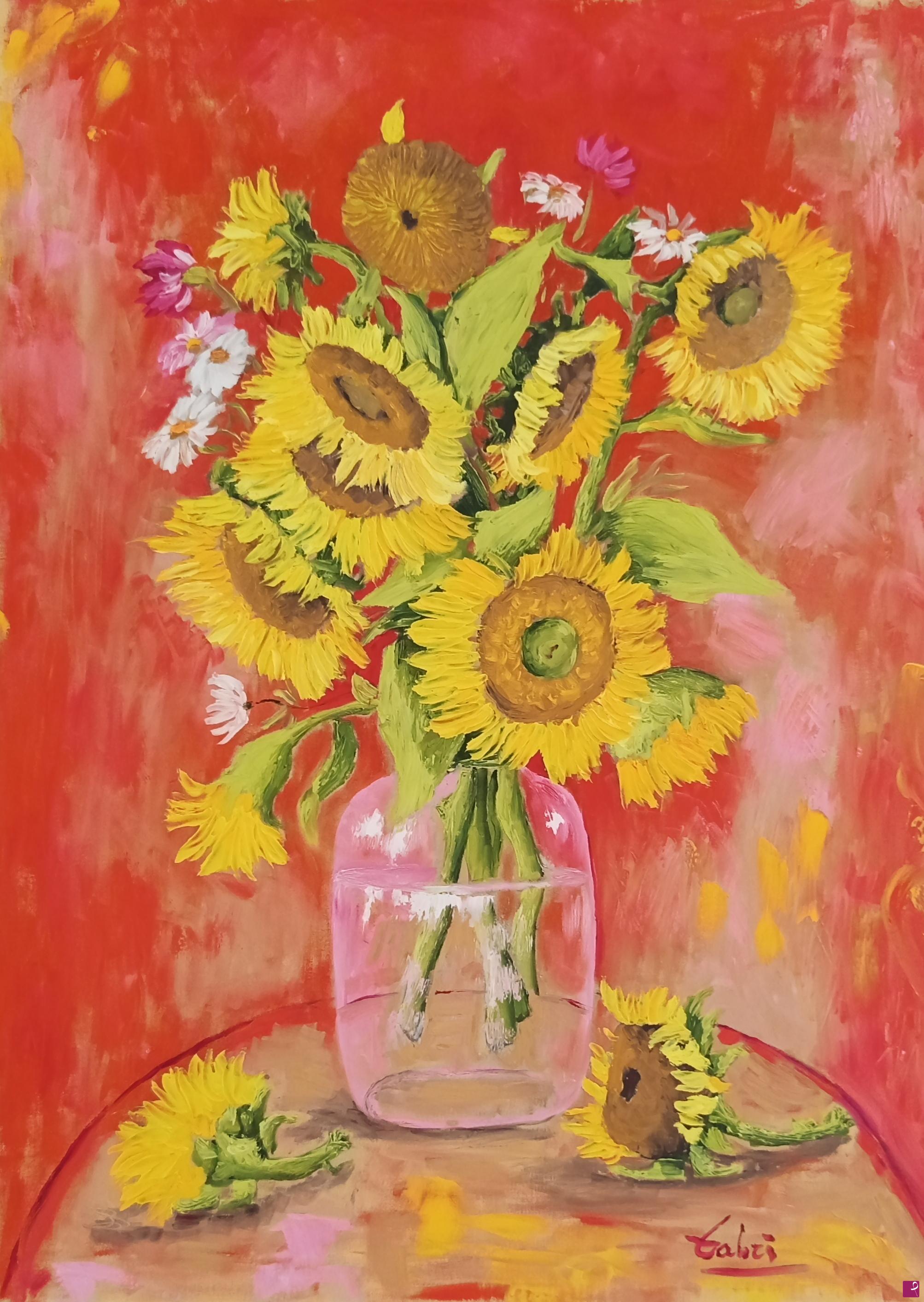 quadri in vendita online - Girasoli secondo me 