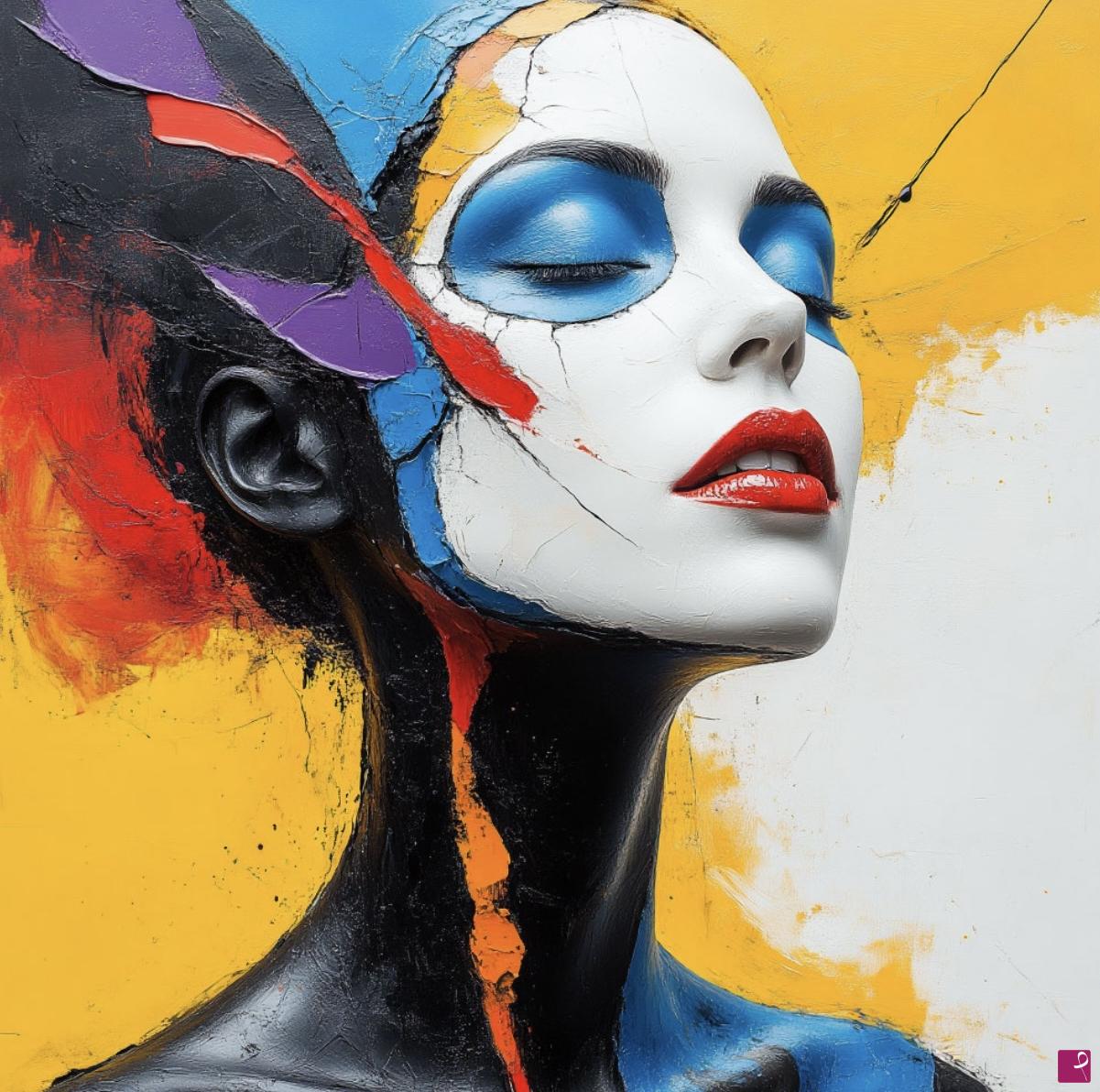 quadri in vendita online - Girl drawing3